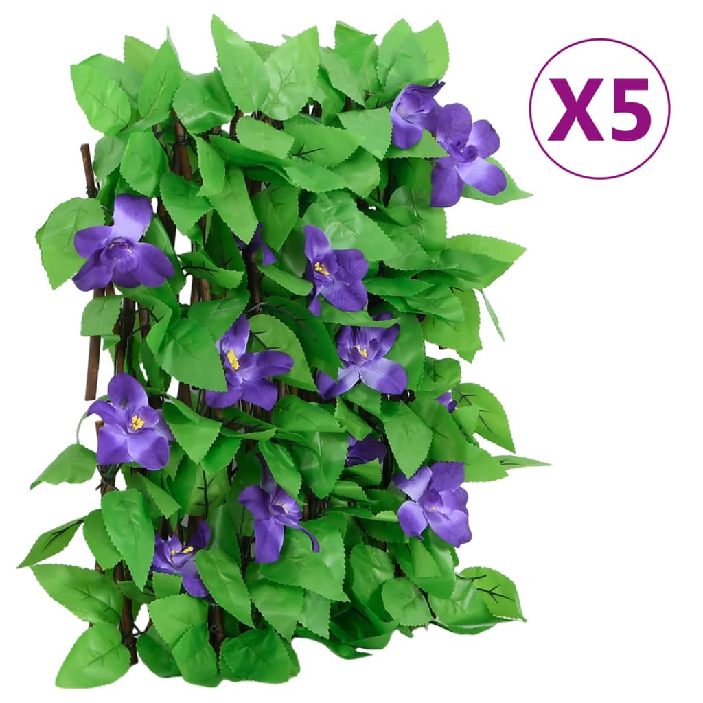vidaXLÂ Artificial Ivy Trellis Expandable 5 pcs Green 180x20 cm - Merkel Designers