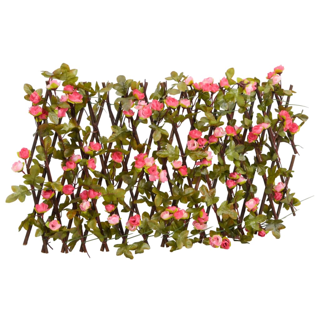 vidaXLÂ Artificial Ivy Trellis Expandable Dark Pink 180x20 cm - All Things Good
