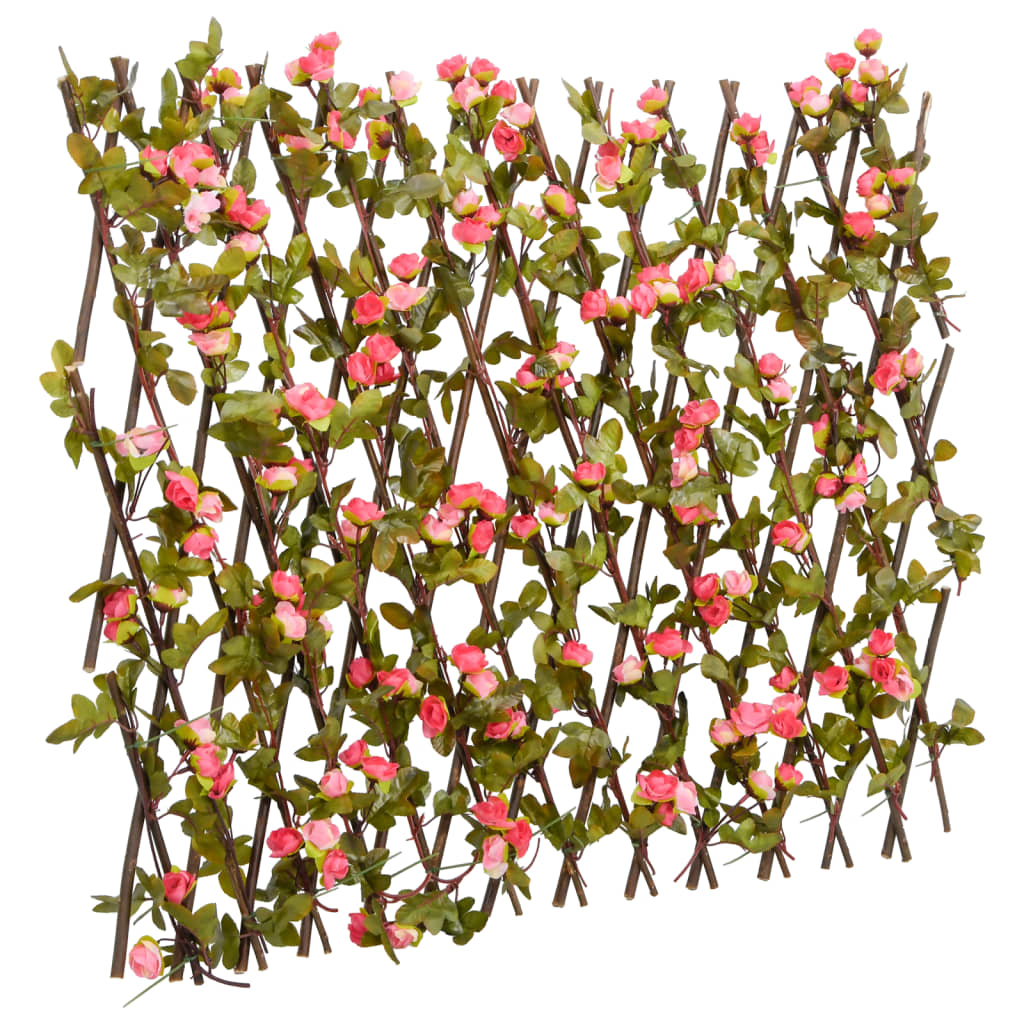 vidaXLÂ Artificial Ivy Trellis Expandable Dark Pink 180x60 cm - Merkel Designers