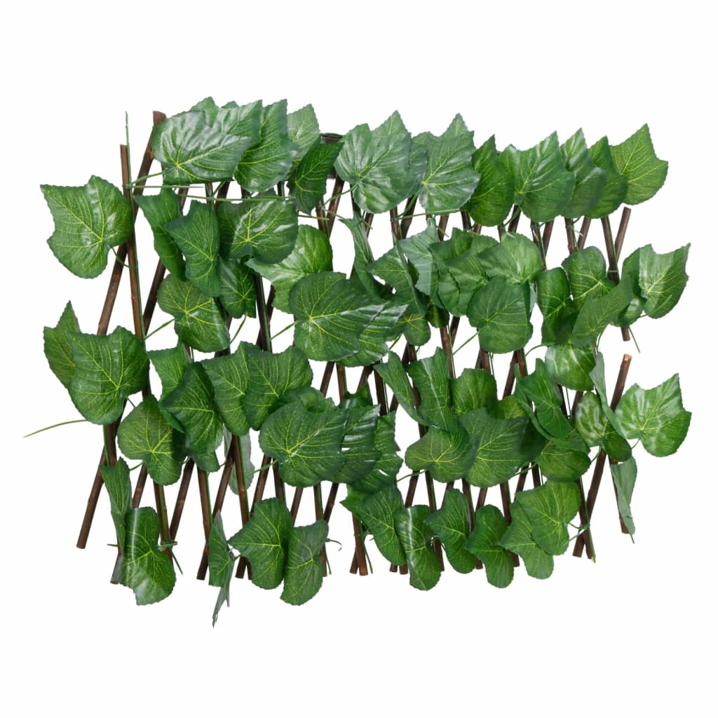 Artificial Grape Leaf Trellis Expandable Green 180x20 cm - Style and Chic