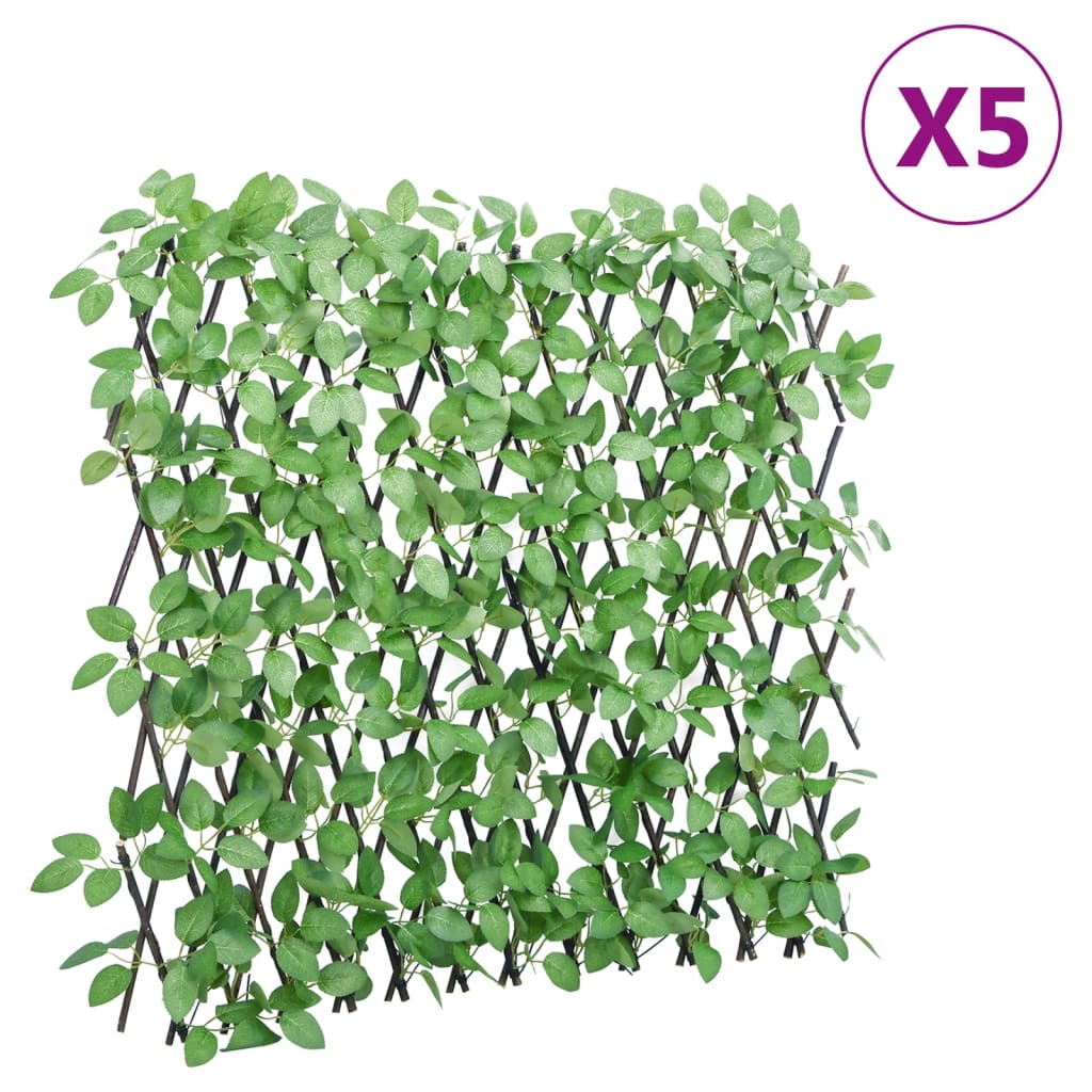 vidaXLÂ Artificial Ivy Trellis Expandable 5 pcs Green 180x65 cm - The Home Maker