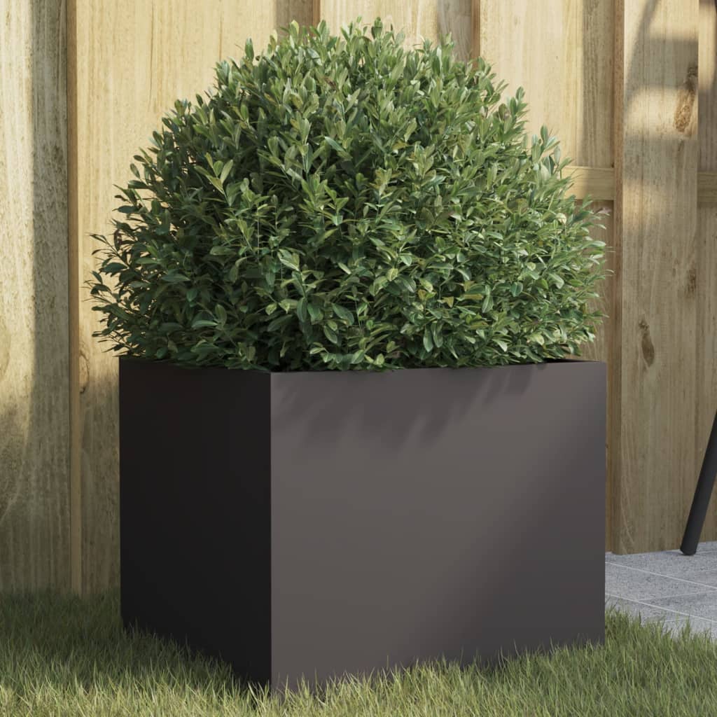 Planter Black 32x30x29 cm Cold-rolled Steel - All Things Good