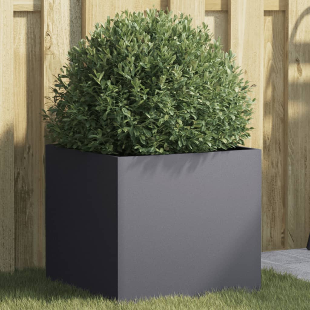 Planter Anthracite 42x40x39 cm Cold-rolled Steel - Merkel Designers