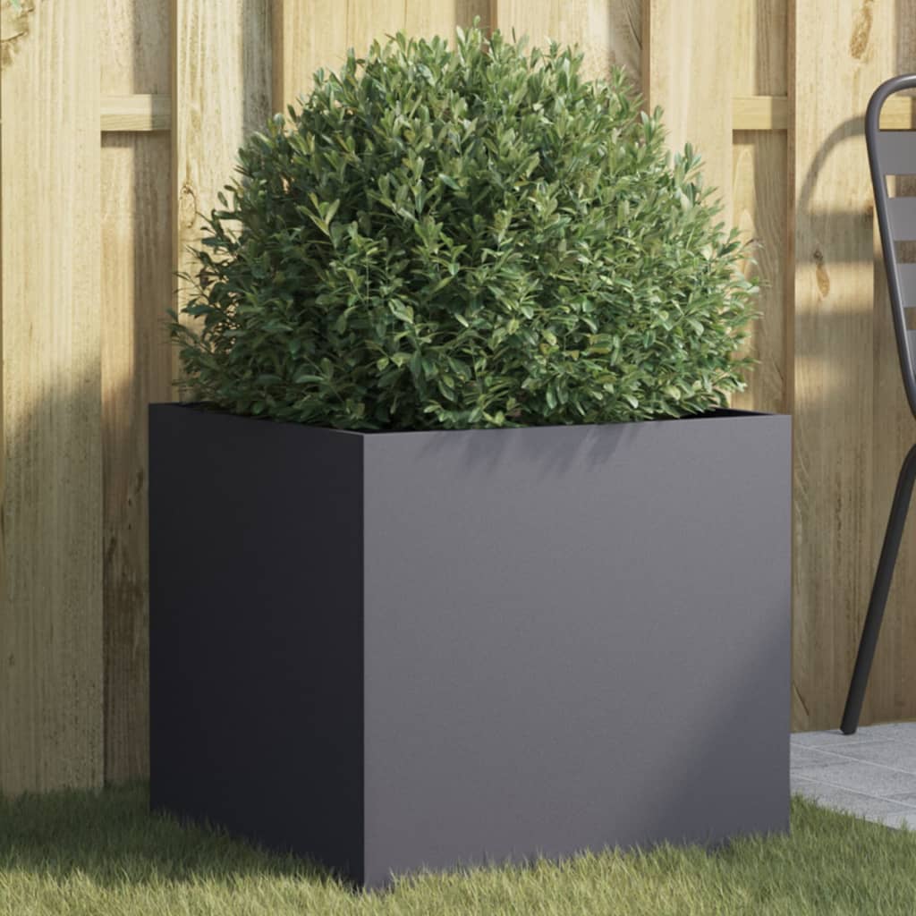 Planter Anthracite 49x47x46 cm Cold-rolled Steel - All Things Good