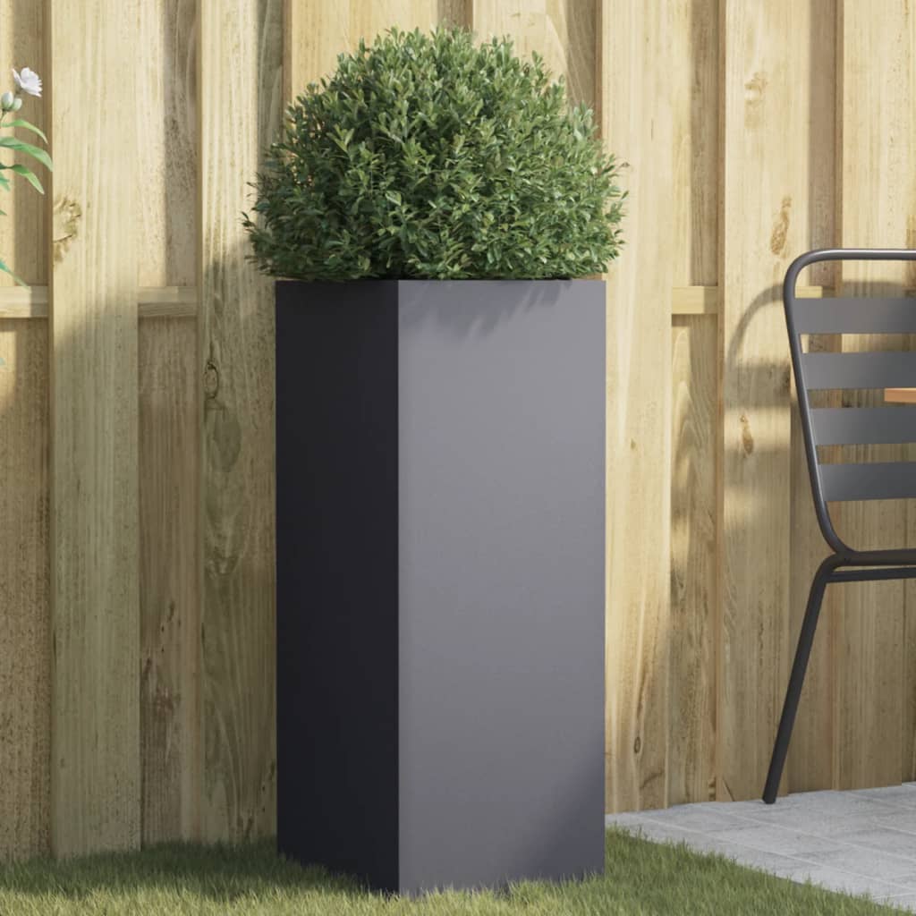 Planter Anthracite 32x27.5x75 cm Cold-rolled Steel - The Home Maker