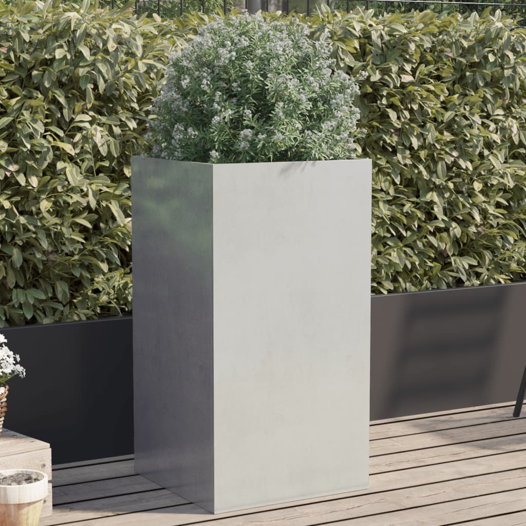 Planter Silver 42x38x75 cm Stainless Steel - Style and Chic