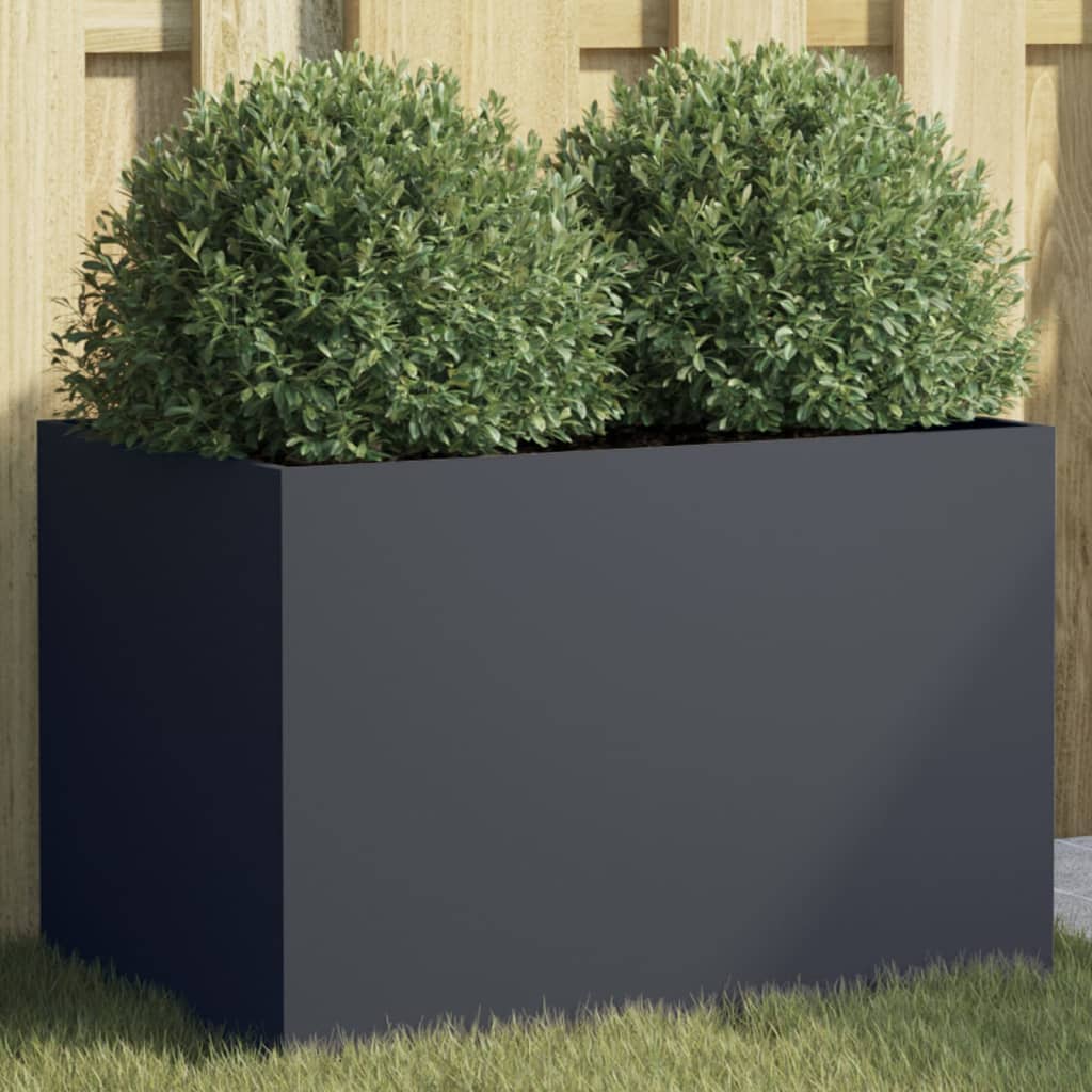 Planter Anthracite 62x40x39 cm Cold-rolled Steel - Style and Chic