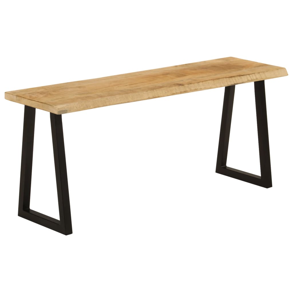 Bench with Live Edge 105 cm Solid Wood Mango - Merkel Designers