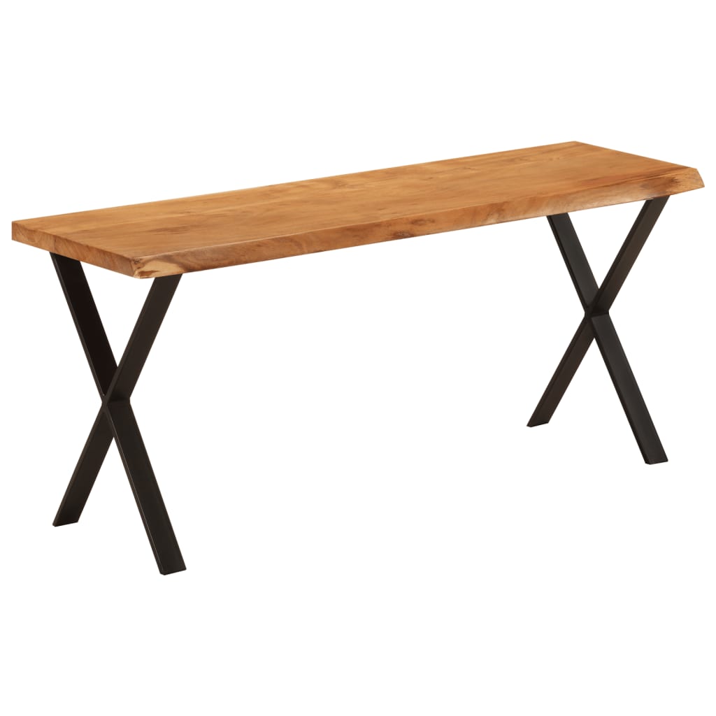 Bench with Live Edge 105 cm Solid Wood Acacia - The Home Maker