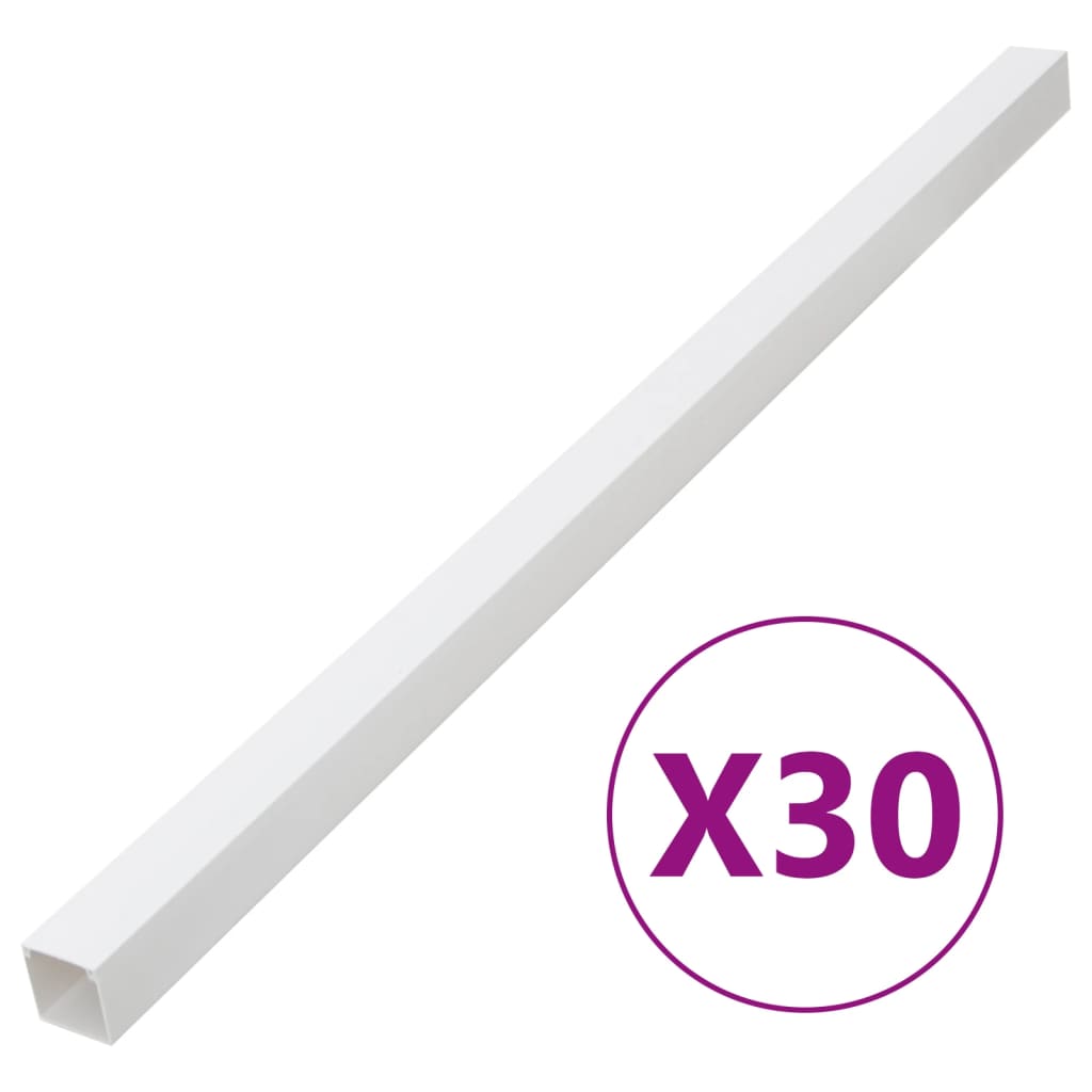 Cable Trunking 60x40 mm 30 m PVC - The Home Maker