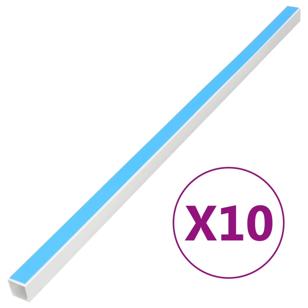 Cable Trunking Self-Adhesive 15x10 mm 10 m PVC - Charlotte Dunes