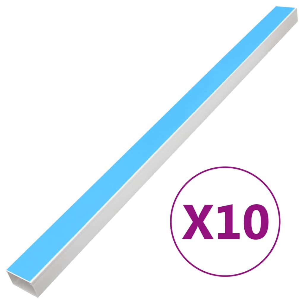 Cable Trunking Self-Adhesive 50x25 mm 10 m PVC - Style and Chic