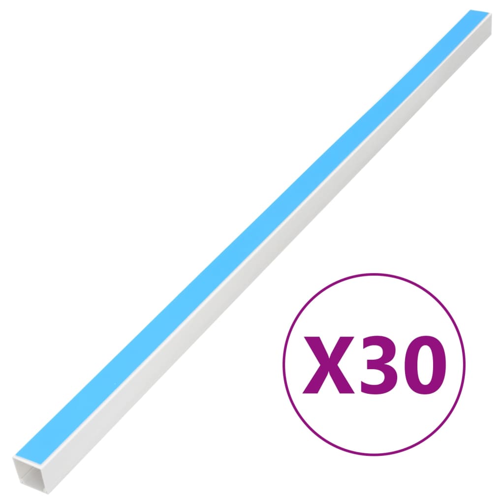 Cable Trunking Self-Adhesive 30x15 mm 30 m PVC - Charlotte Dunes