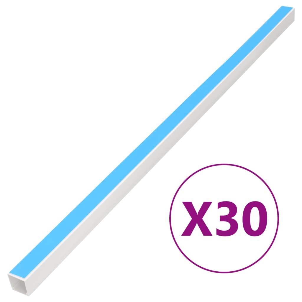 Cable Trunking Self-Adhesive 25x16 mm 30 m PVC - Charlotte Dunes