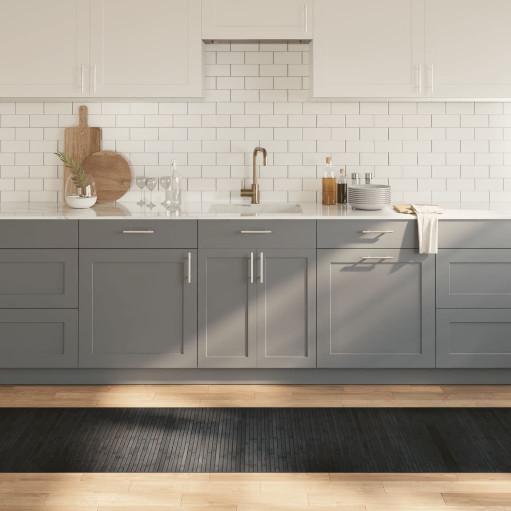 Rug Rectangular Grey 70x500 cm Bamboo - Merkel Designers