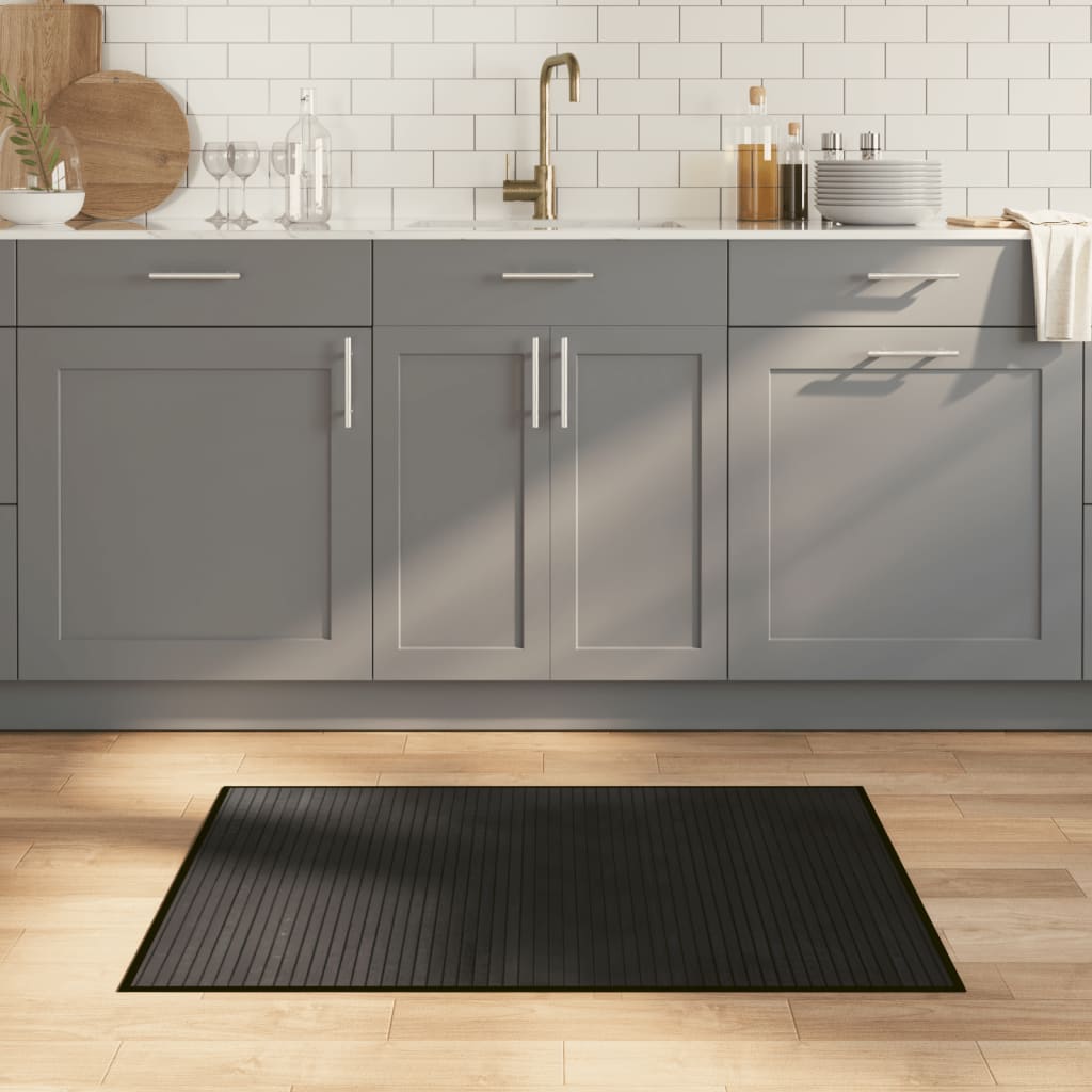 Rug Rectangular Black70x100 cm Bamboo - Millennium Furniture