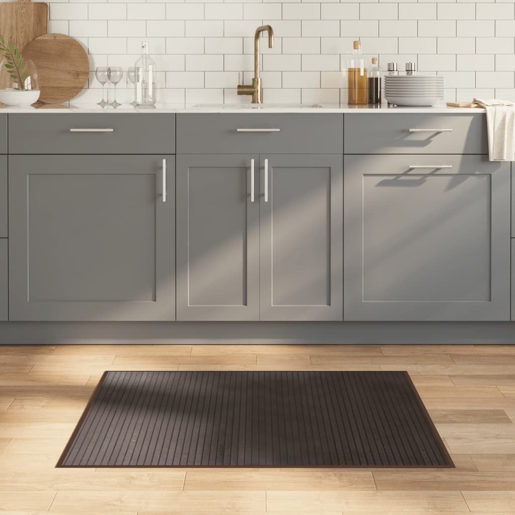 Rug Rectangular Dark Brown70x100 cm Bamboo - Millennium Furniture
