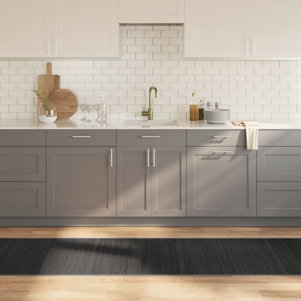 Rug Rectangular Grey70x1000 cm Bamboo - Casper Homes