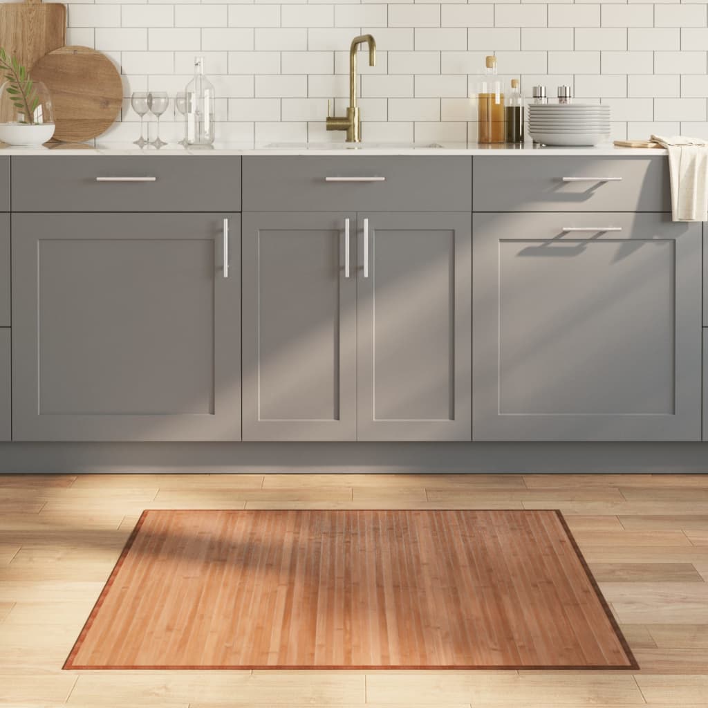 Rug Rectangular Natural80x100 cm Bamboo - Millennium Furniture