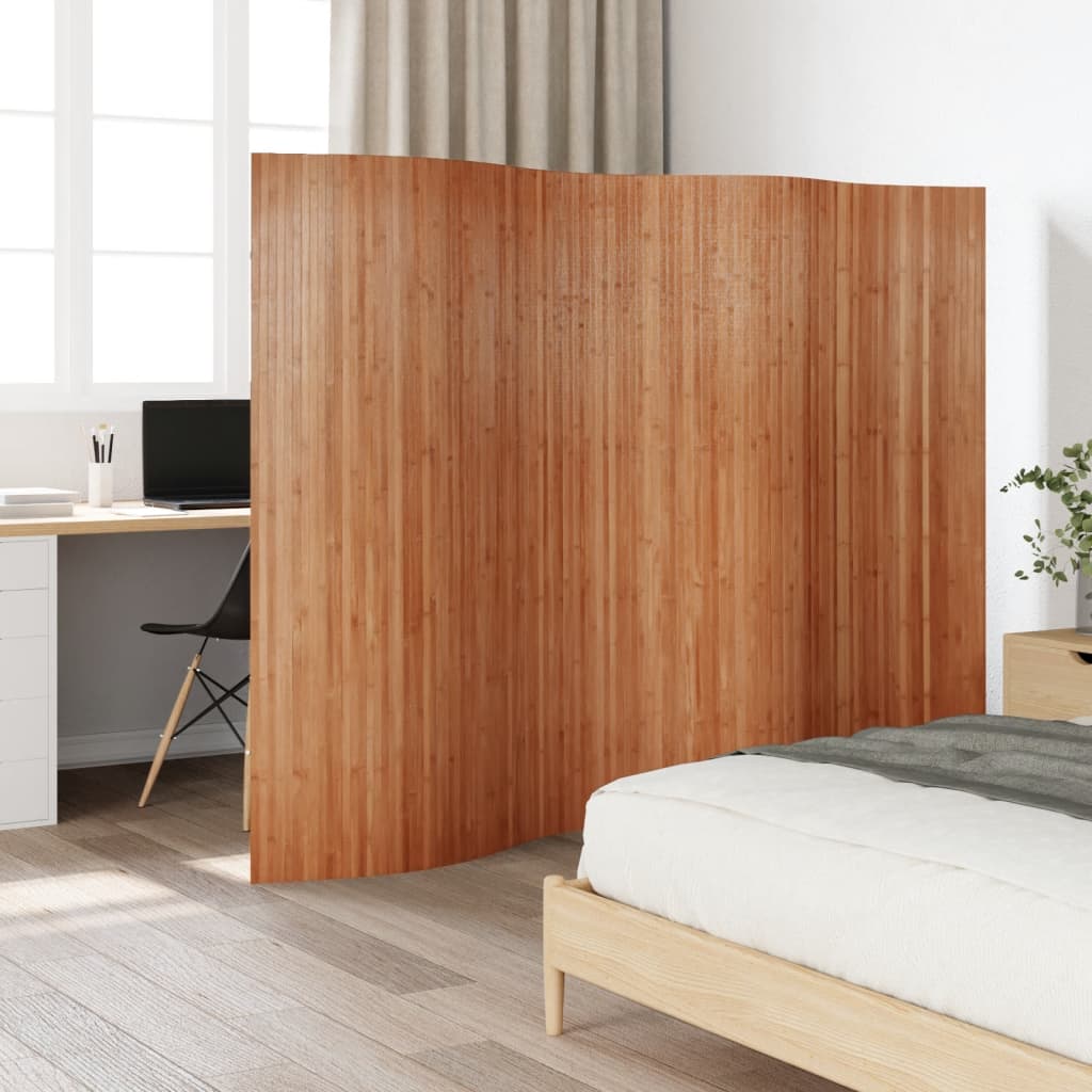 Room Divider Brown 165x250 cm Bamboo - Charlotte Dunes