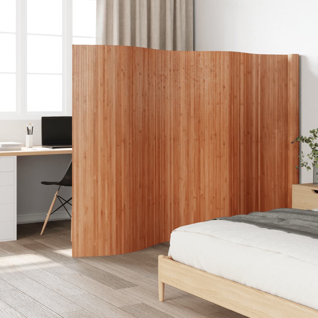 Room Divider Brown 165x600 cm Bamboo - Charlotte Dunes