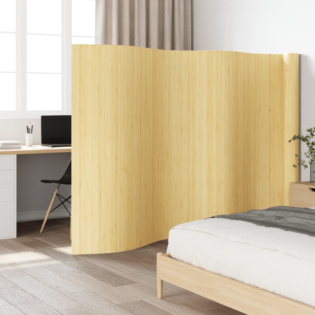 Room Divider Light Natural 165x800 cm Bamboo - Charlotte Dunes