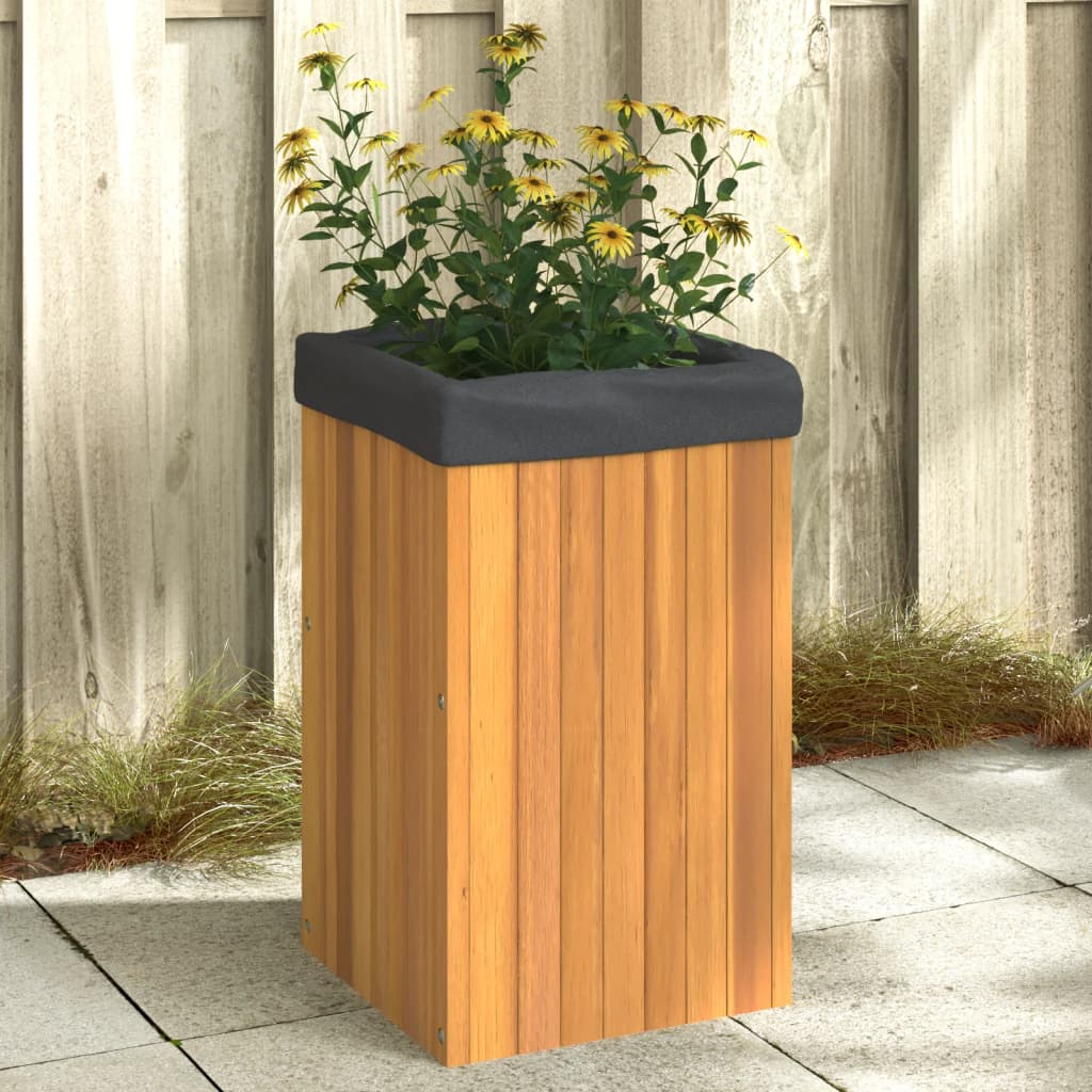 Garden Planter 35x35x60 cm Solid Wood Acacia - All Things Good