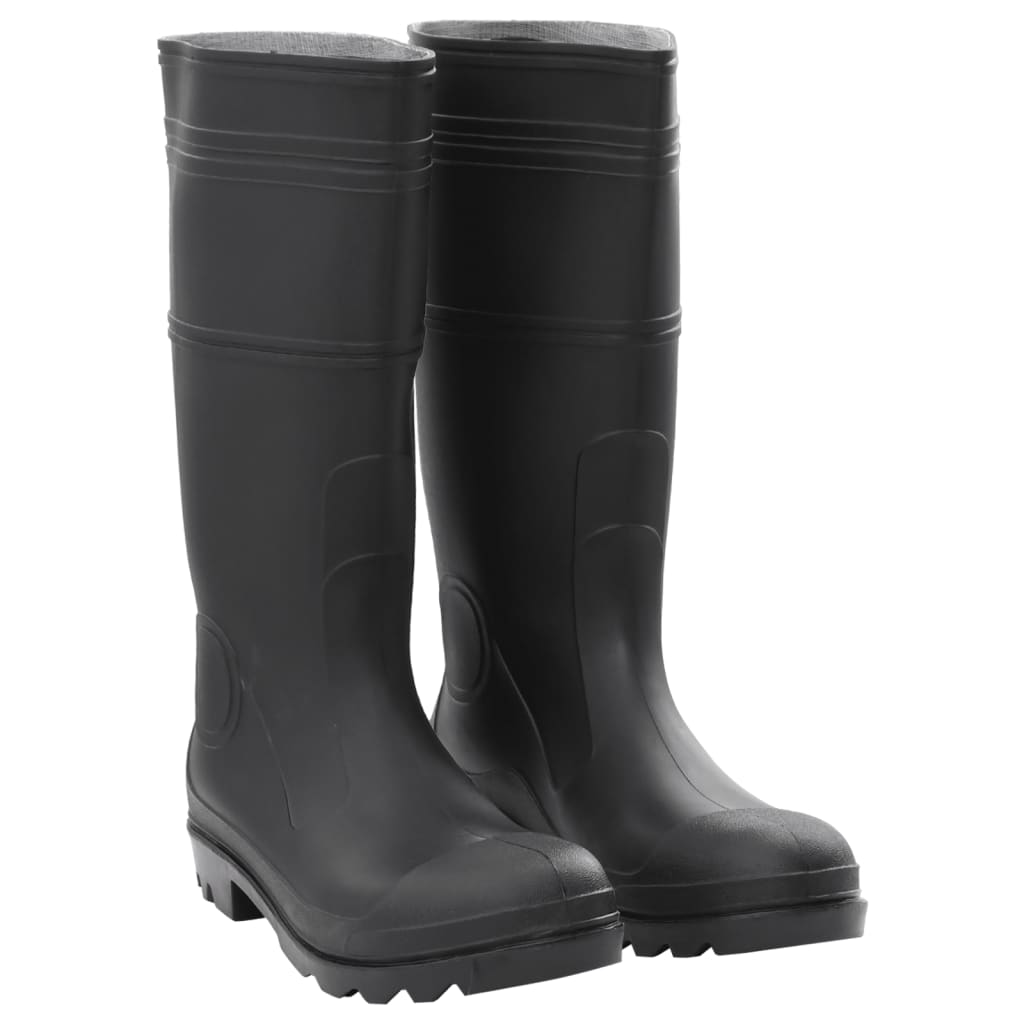 Rain Boots Black Size 44 PVC - vid-137593 - Merkel Designers