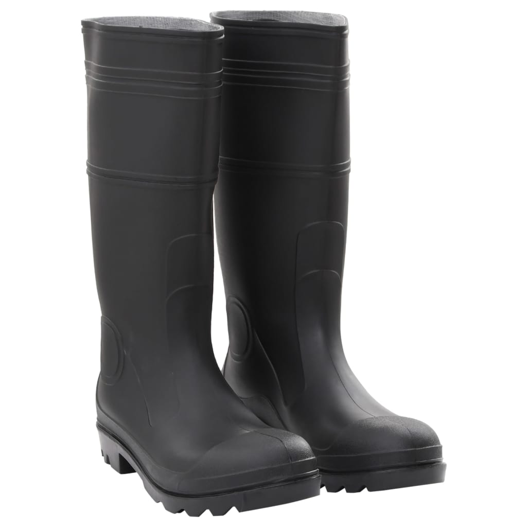 Rain Boots Black Size 45 PVC - vid-137594 - Merkel Designers