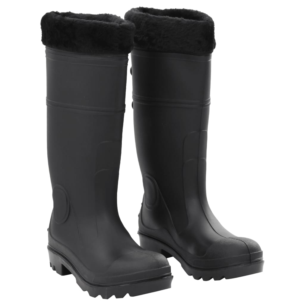 Rian Boots with Removable Socks Black Size 39 PVC - Merkel Designers