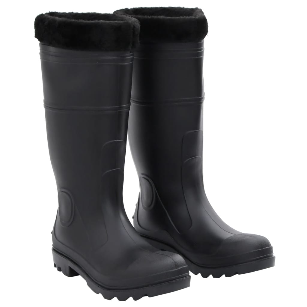 Rian Boots with Removable Socks Black Size 42 PVC - Merkel Designers