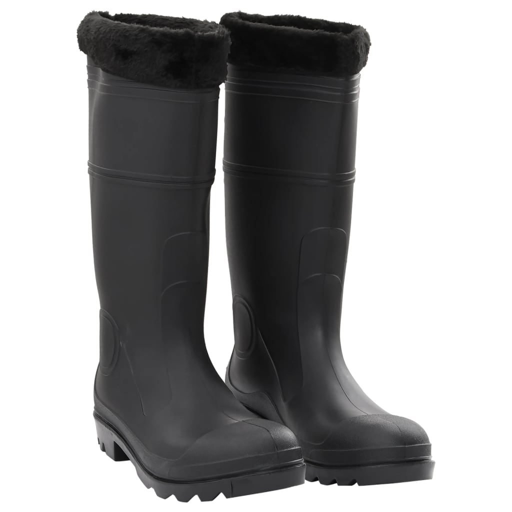 Rian Boots with Removable Socks Black Size 45 PVC - Merkel Designers