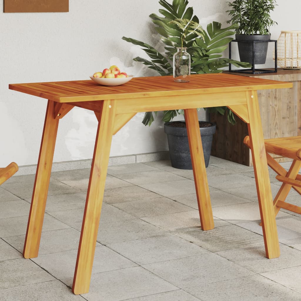 Garden Dining Table 110x56x75 cm Solid Wood Acacia - Merkel Designers