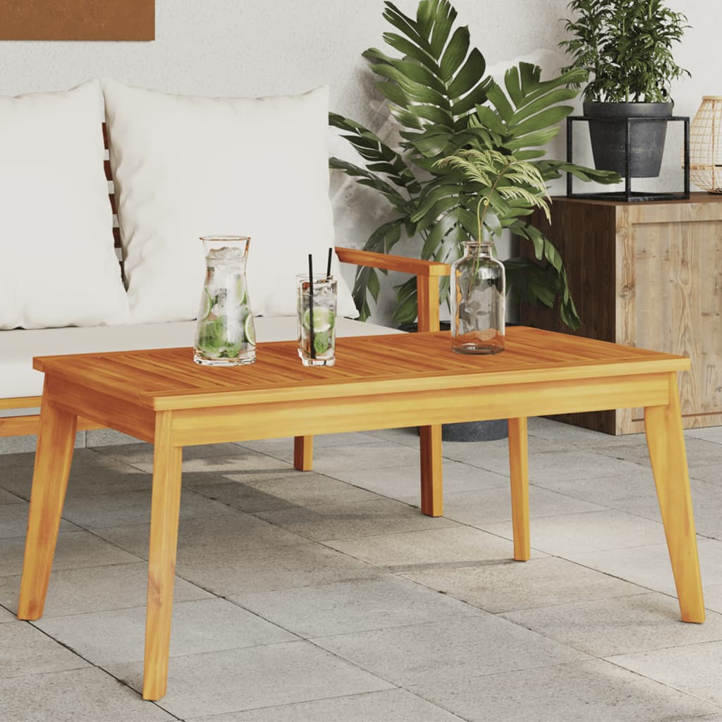 Garden Dining Table 100x55x45 cm Solid Wood Acacia - Style and Chic