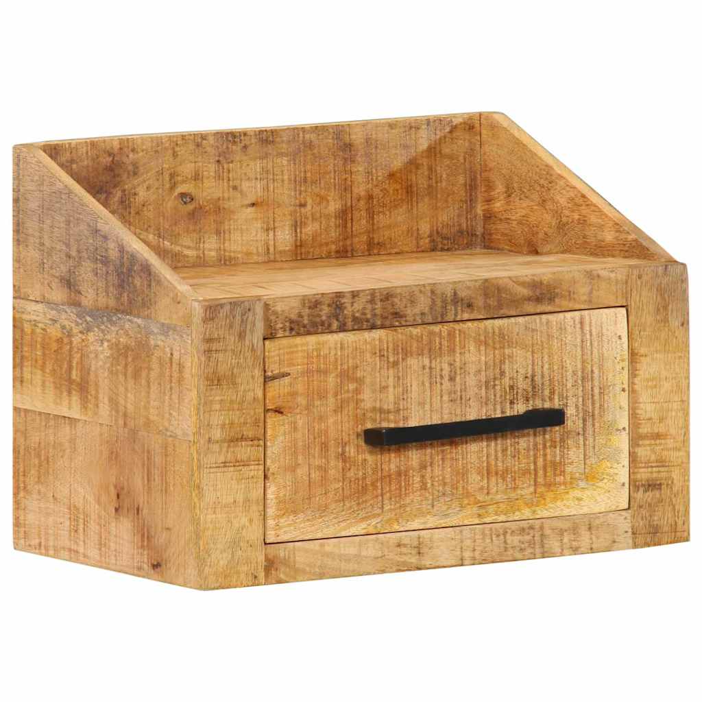 Bedside Cabinet 40x30x30 cm Solid Wood Rough Mango - Merlin Deals