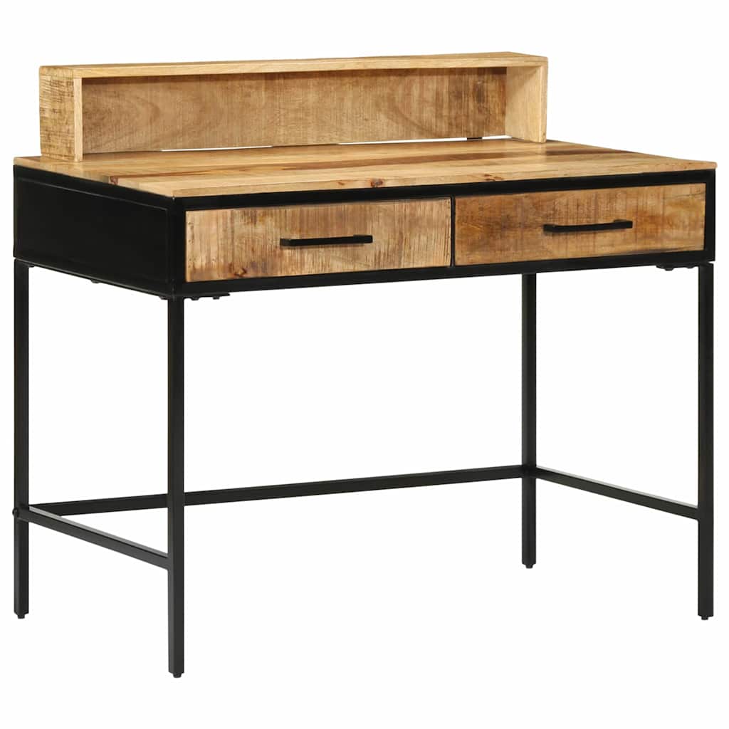 Console Table 100x55x75 cm Solid Rough Wood Mango - All Things Good