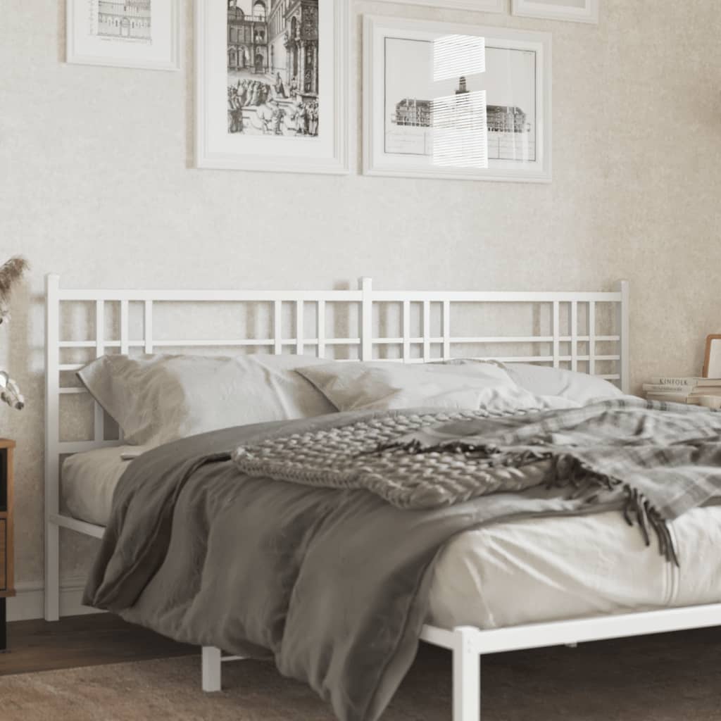 Metal Headboard White 180cm - Direct Imports