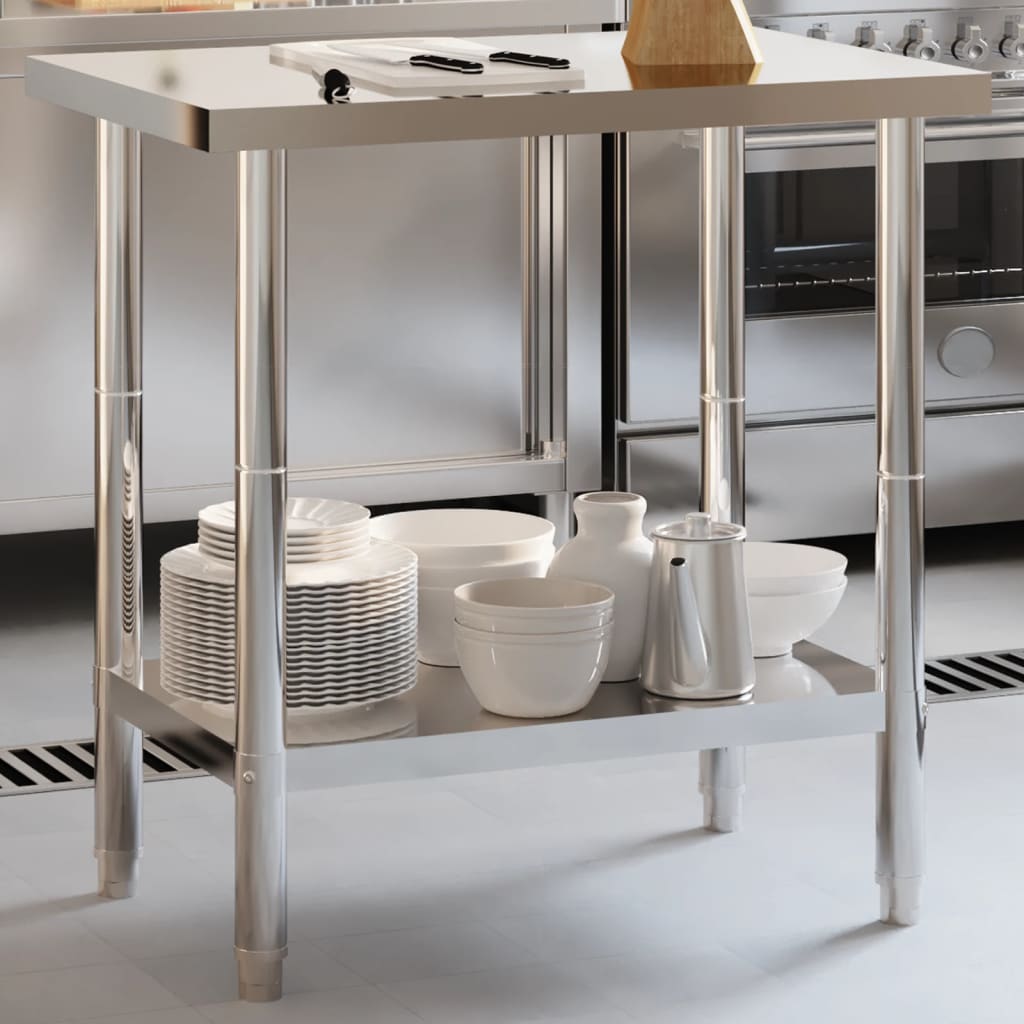 Kitchen Work Table 82.5x55x85 cm Stainless Steel - Merkel Designers