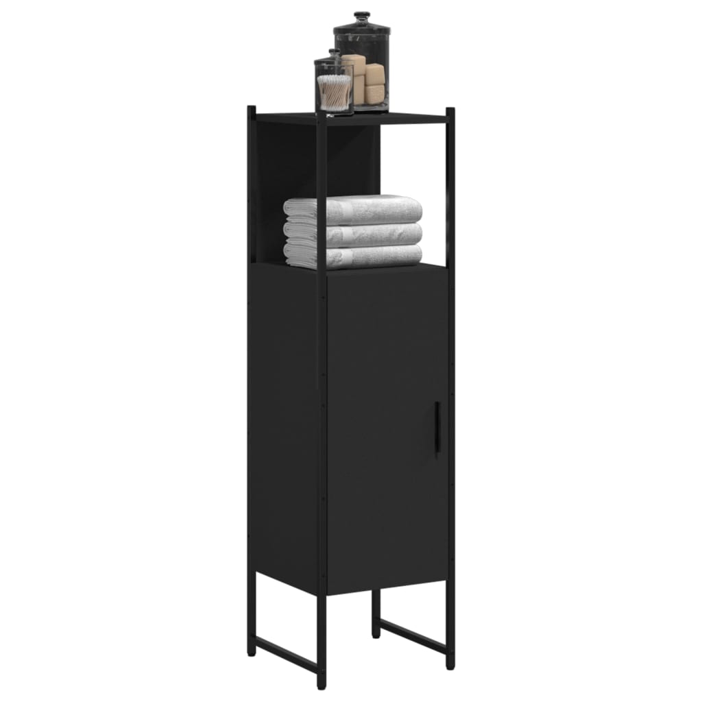 Bathroom Cabinet Black 33x33x120.5 cm Engineered Wood - Style and Chic