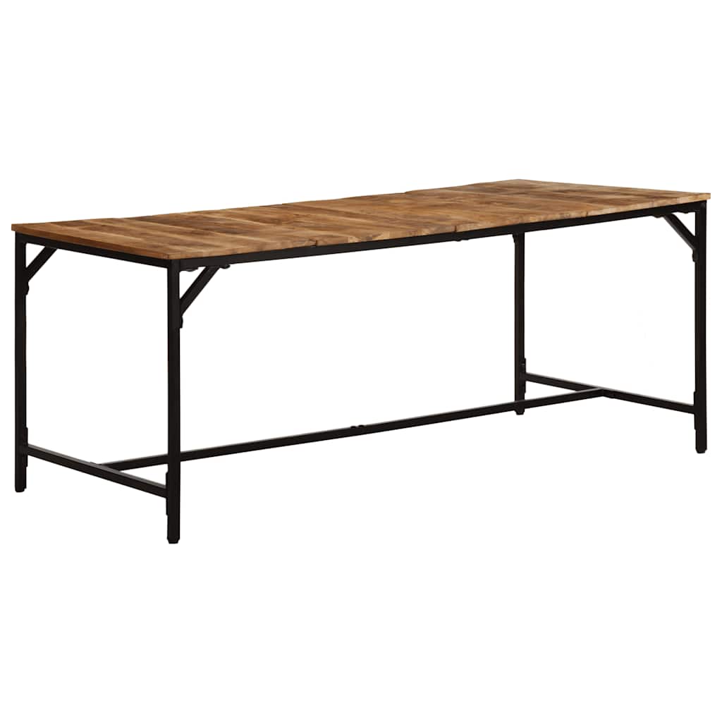 Dining Table 180x90x75 cm Solid Wood Rough Mango - All Things Good