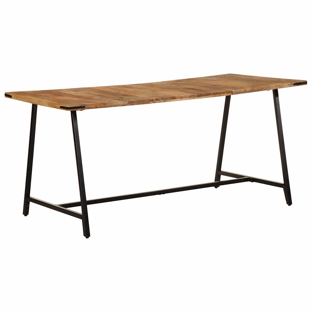 Dining Table 160x80x75 cm Solid Wood Mango - Sid & Sam