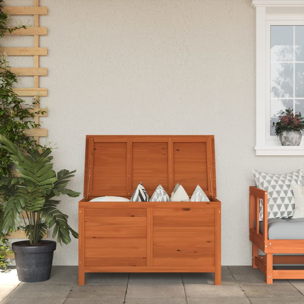 Garden Storage Box 99x49.5x58.5 cm Solid Wood Fir - The Home Maker