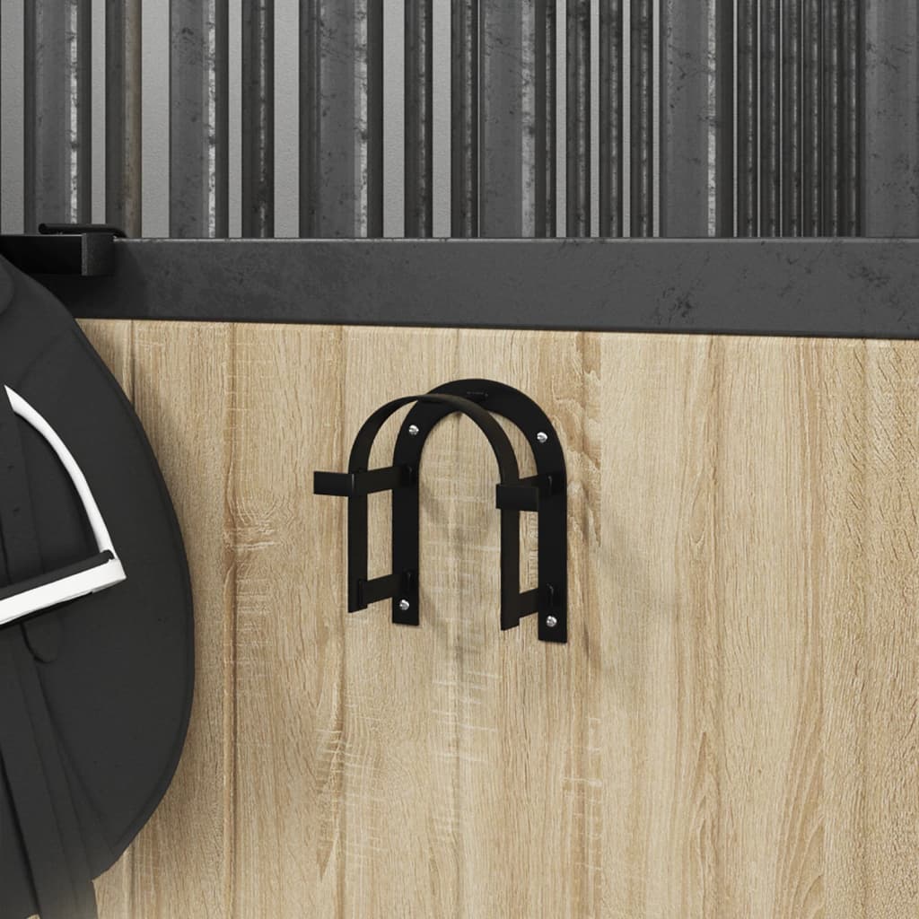 Bridle Rack Wall Mounted Black Iron - Discount Dealers
