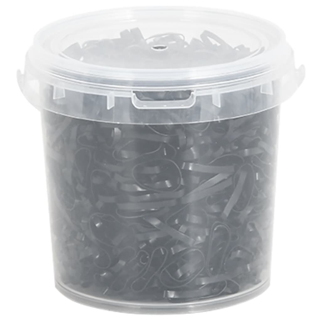 Braiding Bands for Horse 1500 pcs Black Silicone - Merkel Designers