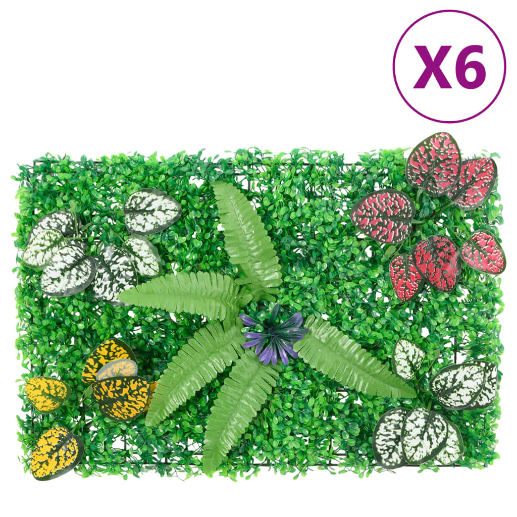 Â Artificial Plant FenceÂ 6 pcs Green 40x60 cm - Style and Chic