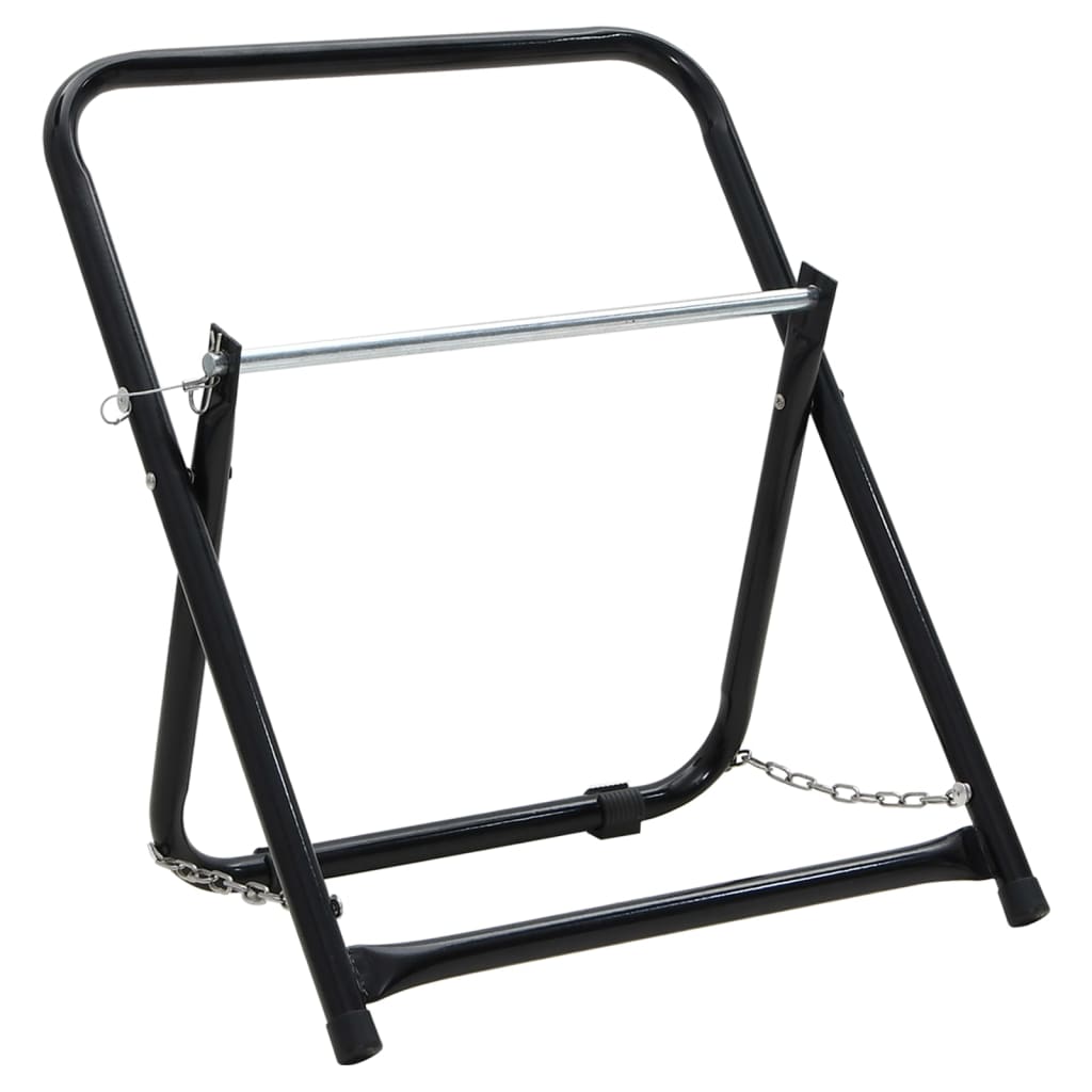 Hose Reel Cart 48 cm 45 kg Black Powder-coated Steel - Direct Imports