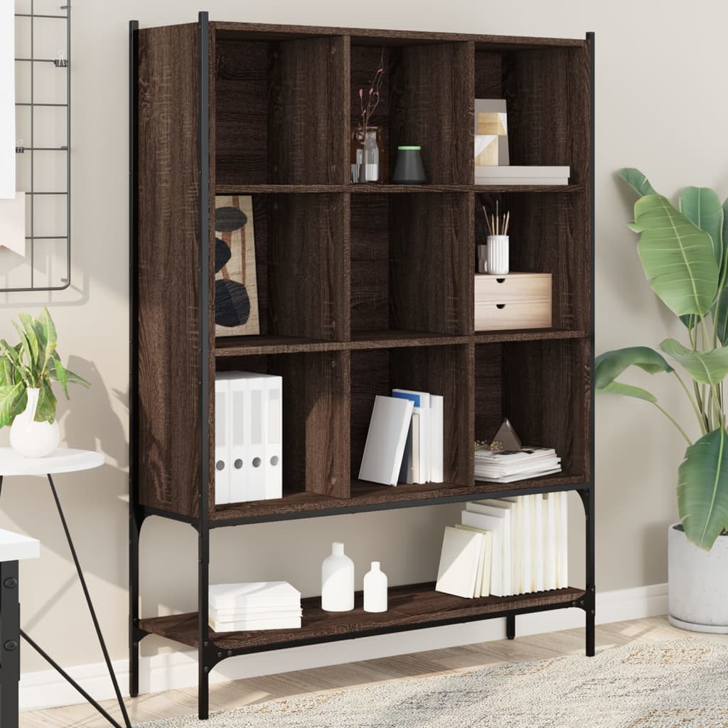 Bookcase Brown Oak 102x30x141.5 cm Engineered Wood - Brittle & Co