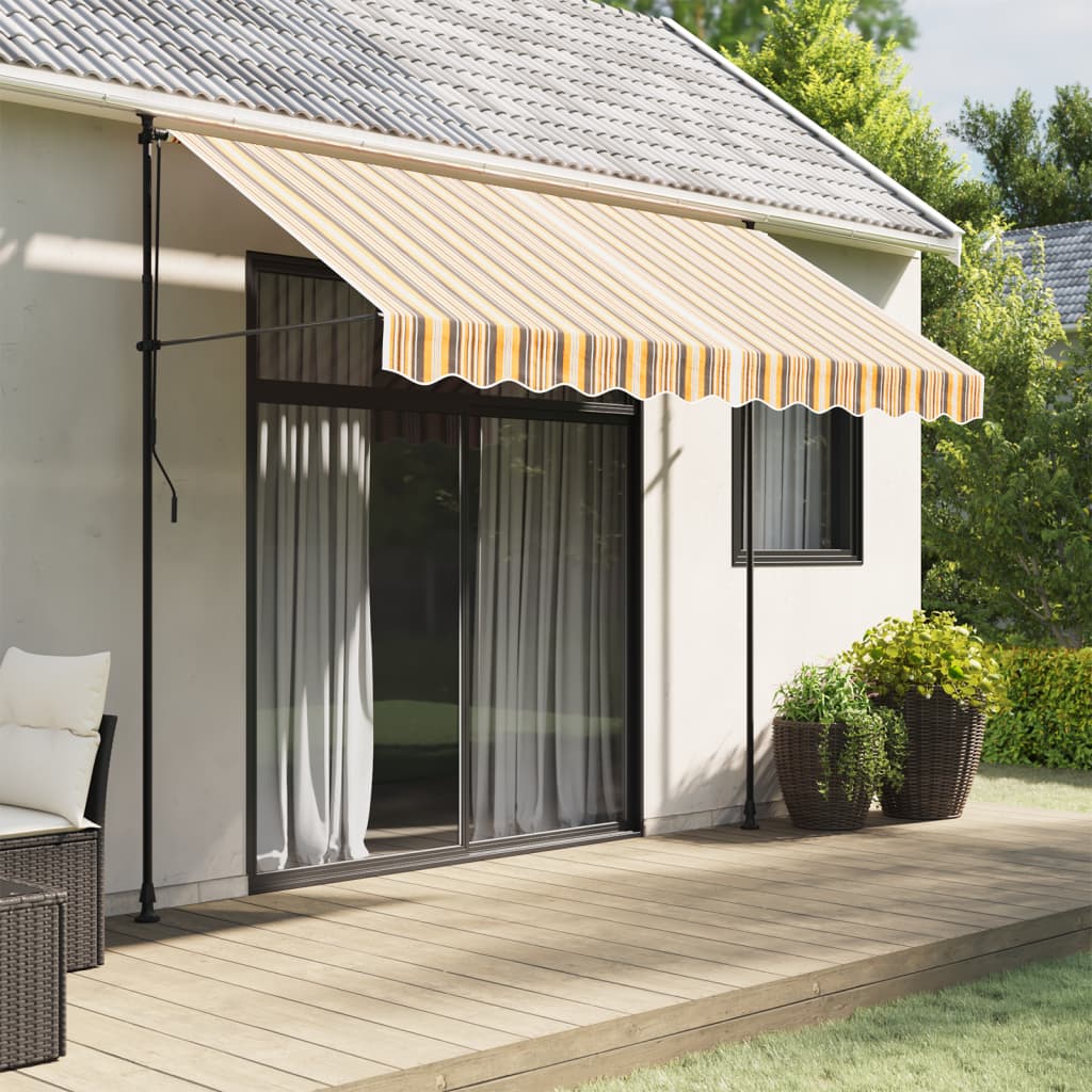 Replacement Fabric for Awning Multicolour Stripe 3x2.5 m - R and M Furniture