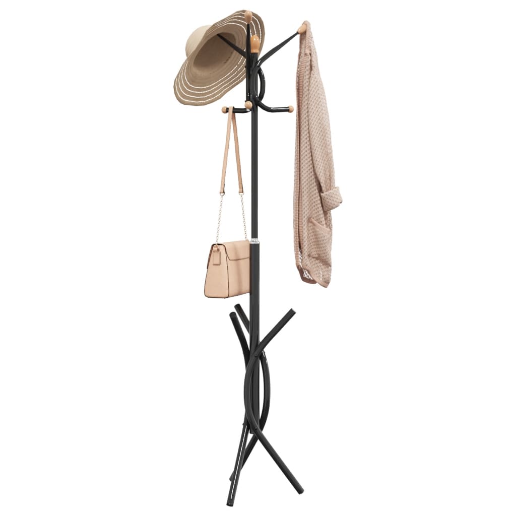 Coat Stand Black 176 cm Powder-coated Iron - Style and Chic