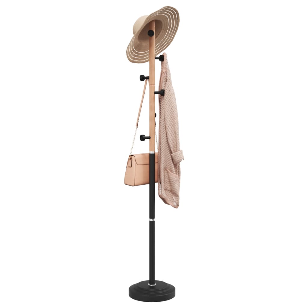 Coat Stand Black 177 cm Powder-coated Iron - Merkel Designers